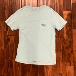 I am selling a baby blue Vineyard Vines T-Shirt!
